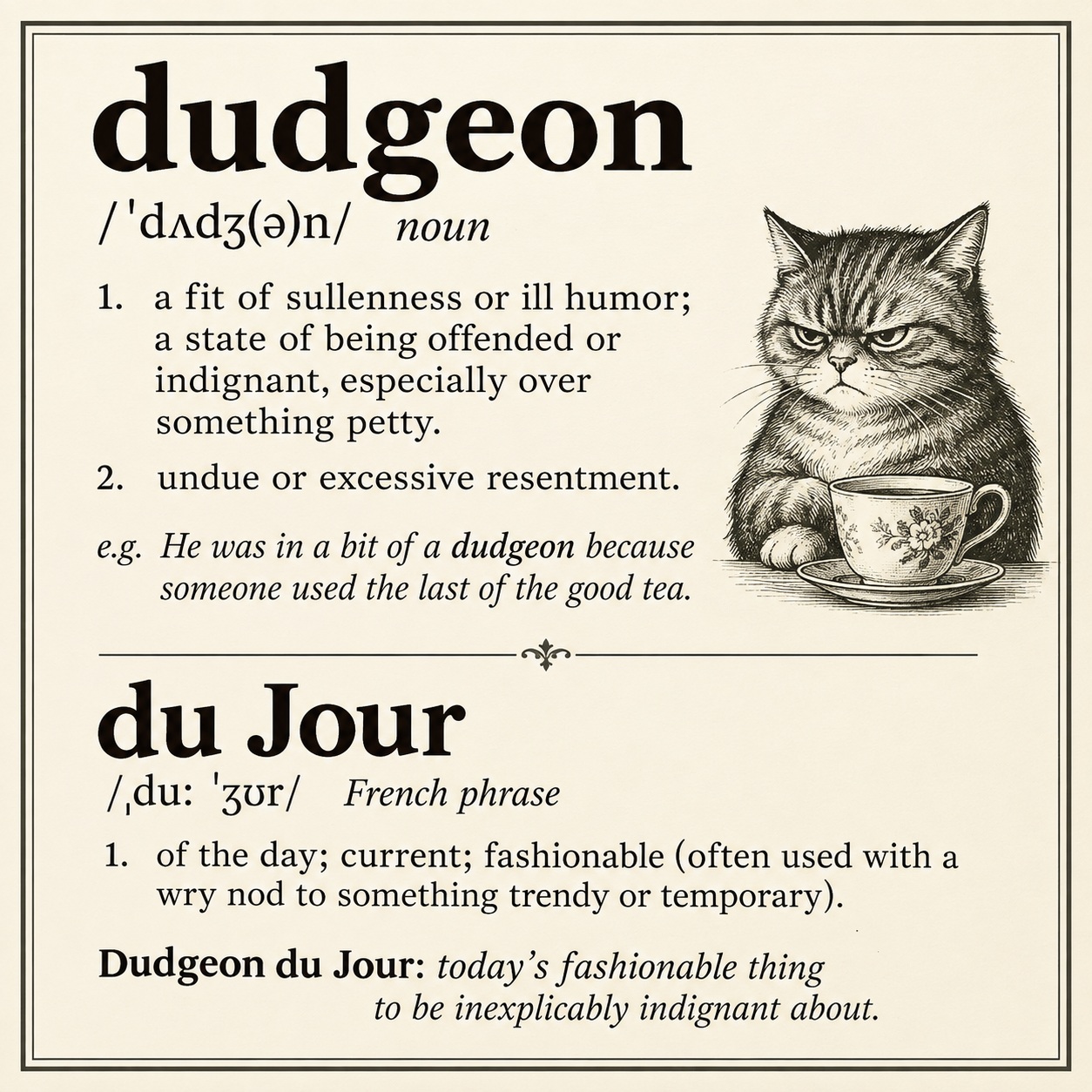 Introducing My New Series: Dudgeon du Jour